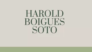 Harold Soto a Successful Businessman In The USA