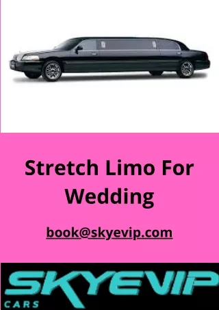 Stretch Limo For Wedding