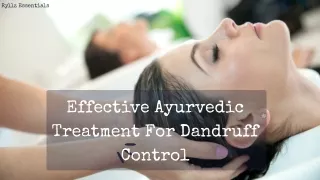 Effective Ayurvedic Treatment For Dandruff Control