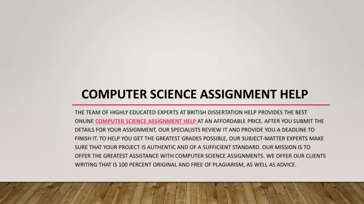 assignment statements in computer science