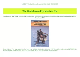 (P.D.F. FILE) The Zimbabwean Psychiatrist's Hat READ PDF EBOOK