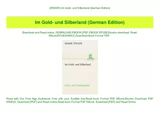 {EBOOK} Im Gold- und Silberland (German Edition) (DOWNLOAD E.B.O.O.K.^)