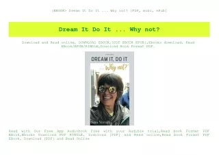 (EBOOK Dream It Do It ... Why not [PDF  mobi  ePub]