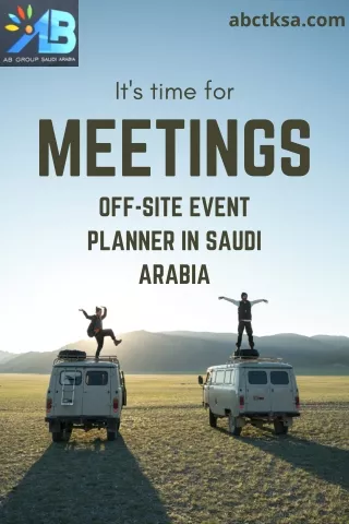 Off-site event planner Saudi Arabia