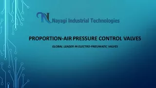 Proportional pressure control valves | Nayagi Industrial Technologies