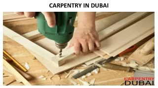 carpentry in dubai
