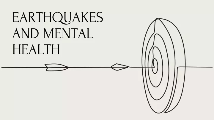earthquakes and mental health