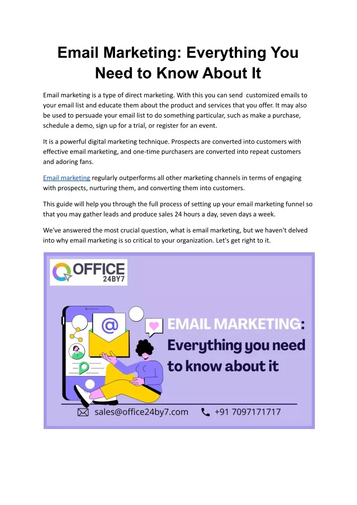 email marketing everything you need to know about