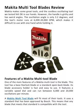 makita multi tool blades review makita makes some