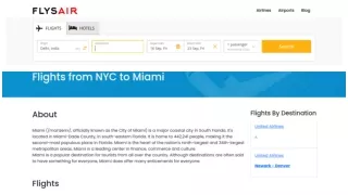 flights from NYC to Miami