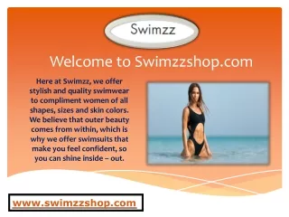 Buy Womens Swimwear Online - Swimzzshop.com