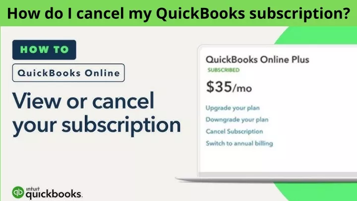 how do i cancel my quickbooks subscription
