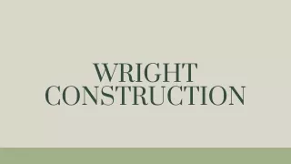 wright construction