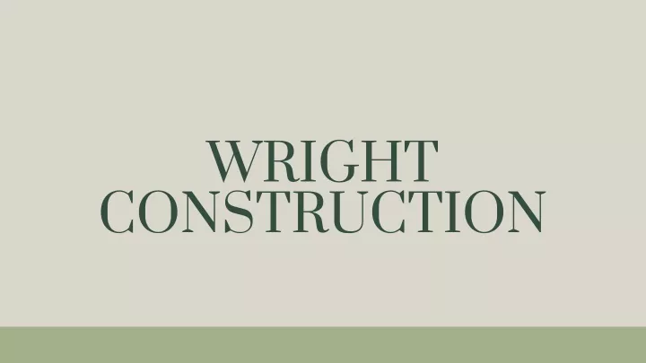 wright construction