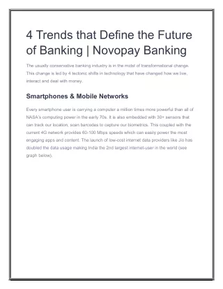 4 Trends that Define the Future of Banking