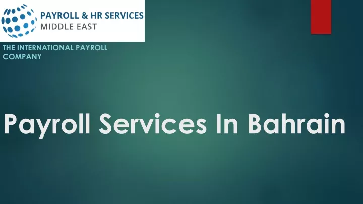 the international payroll company