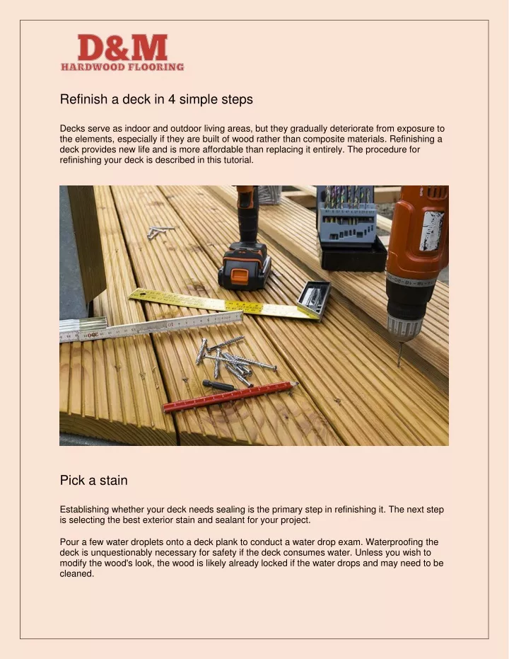 refinish a deck in 4 simple steps decks serve