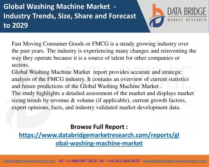 global washing machine market industry trends