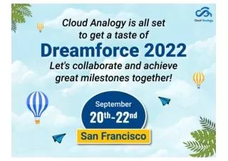 Connect with CloudAnalogy team in Salesforce DreamForce  2022