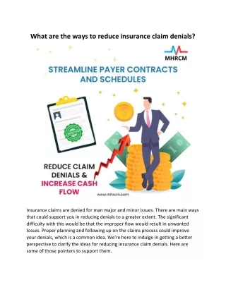 what are the ways to reduce insurance claim