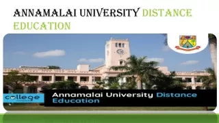 annamalai university distance education