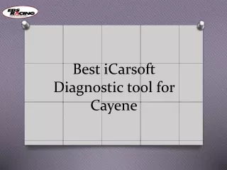 Best iCarsoft Diagnostic tool for Cayene