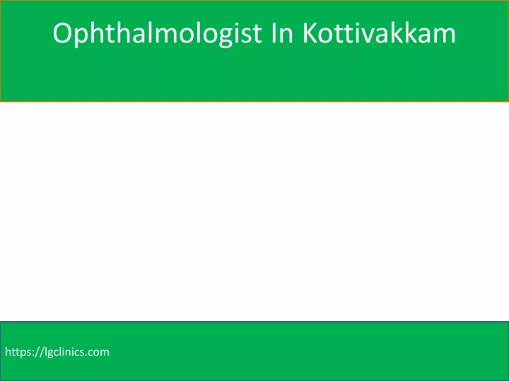 ophthalmologist in kottivakkam