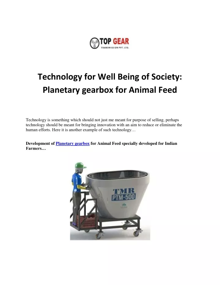 technology for well being of society planetary