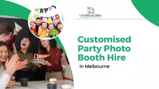 Customised Party Photo Booth Hire in Melbourne