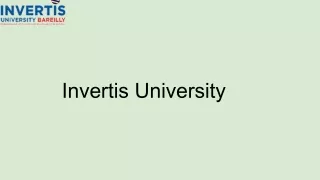Invertis University M.SC