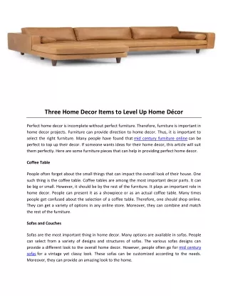 three home decor items to level up home d cor