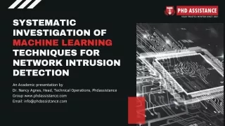 systematic investigation of machine learning
