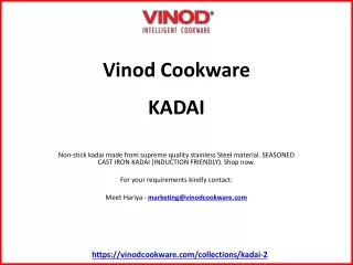 KADAI - Vinod Cookware