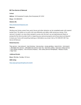 bo tree service removal contact