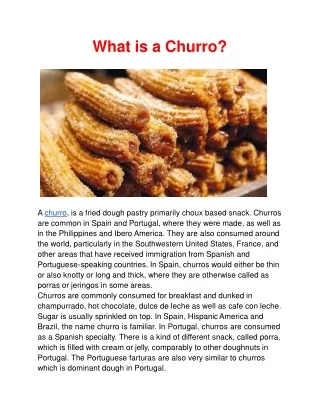 What is a Churro?