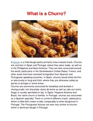 what is a churro