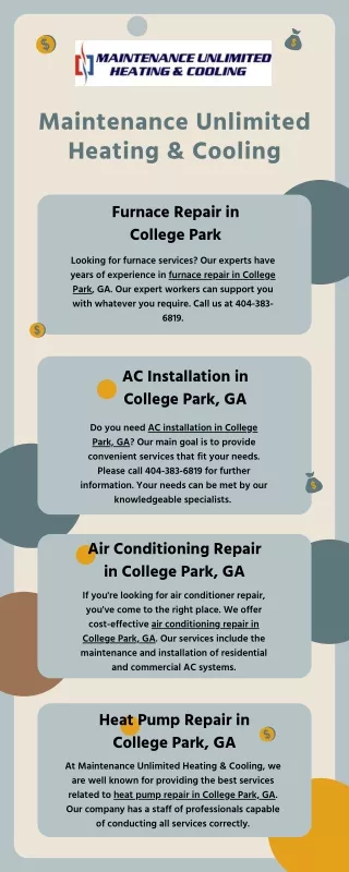 Heat Pump Repair in College Park, GA