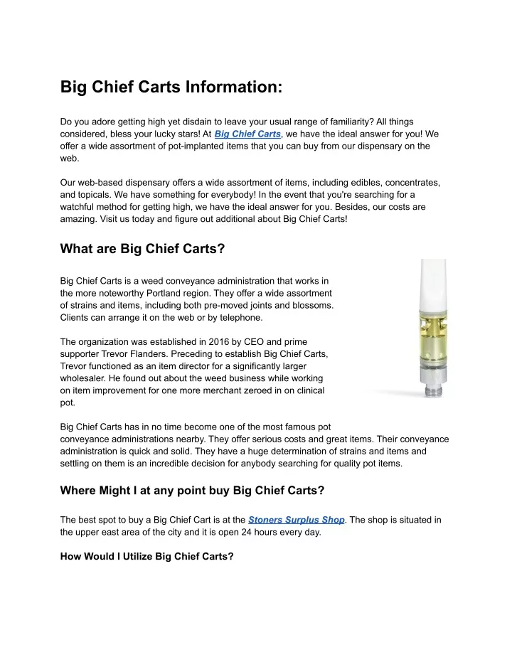 PPT Big Chief Carts For Sale Information_ Review_ Stoners Surplus Shop PowerPoint Presentation