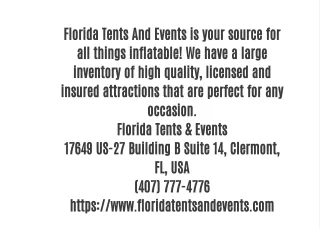 florida tents and events is your source