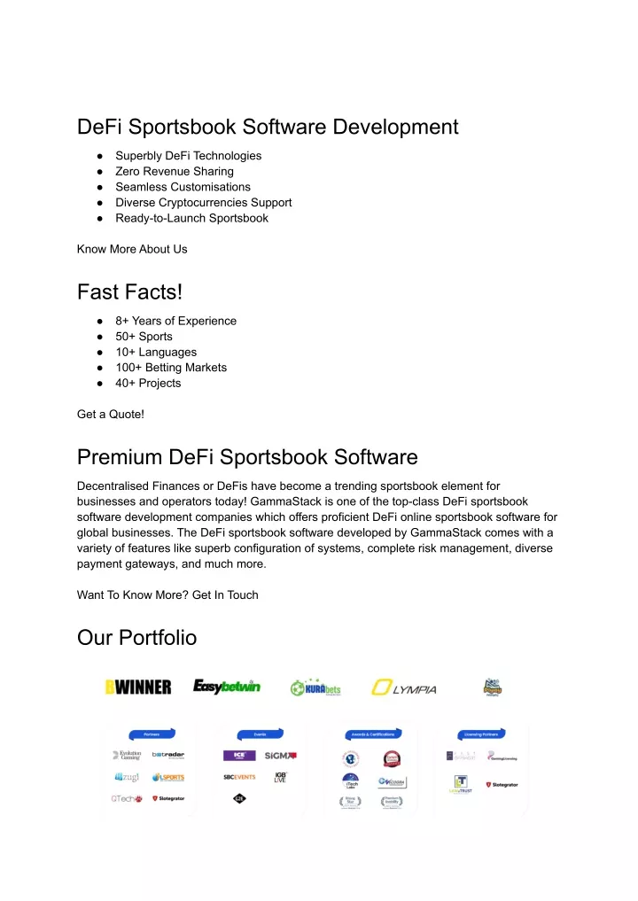 defi sportsbook software development