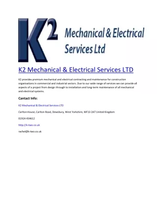 k2 mechanical electrical services ltd