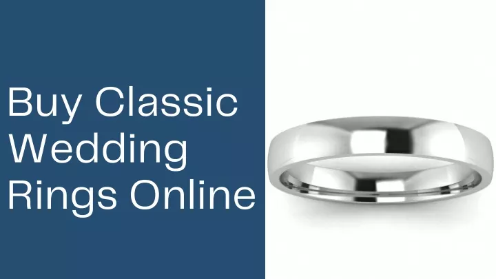 buy classic wedding rings online