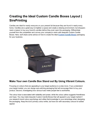 Creating the Ideal Custom Candle Boxes Layout _ SirePrinting