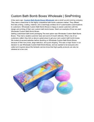 Custom Bath Bomb Boxes Wholesale _ SirePrinting