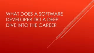 What Does a Software Developer Do A Deep Dive into the Career