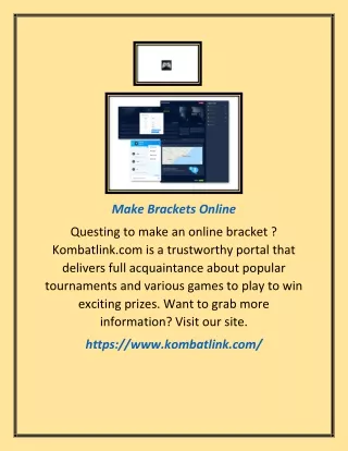 make brackets online