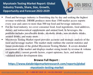 mycotoxin testing market report global industry