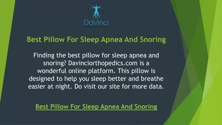 best pillow for sleep apnea and snoring