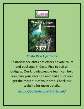 Costa Rica Life Tours