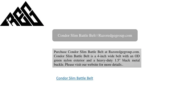 condor slim battle belt razoredgegroup com